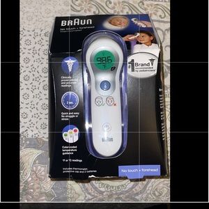 Braun no touch + forehead thermometer
